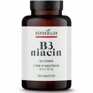 B3 Niacin 10 mg 750 tabletter Närokällan