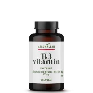 B3 Nikotinamid 100 mg 90 kapslar Närokällan