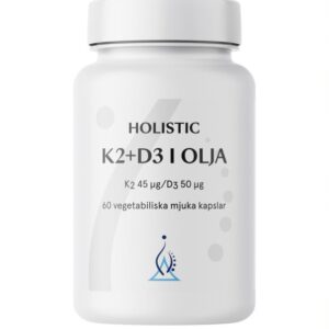 K2 + D3 i olja 60 kapslar Holistic