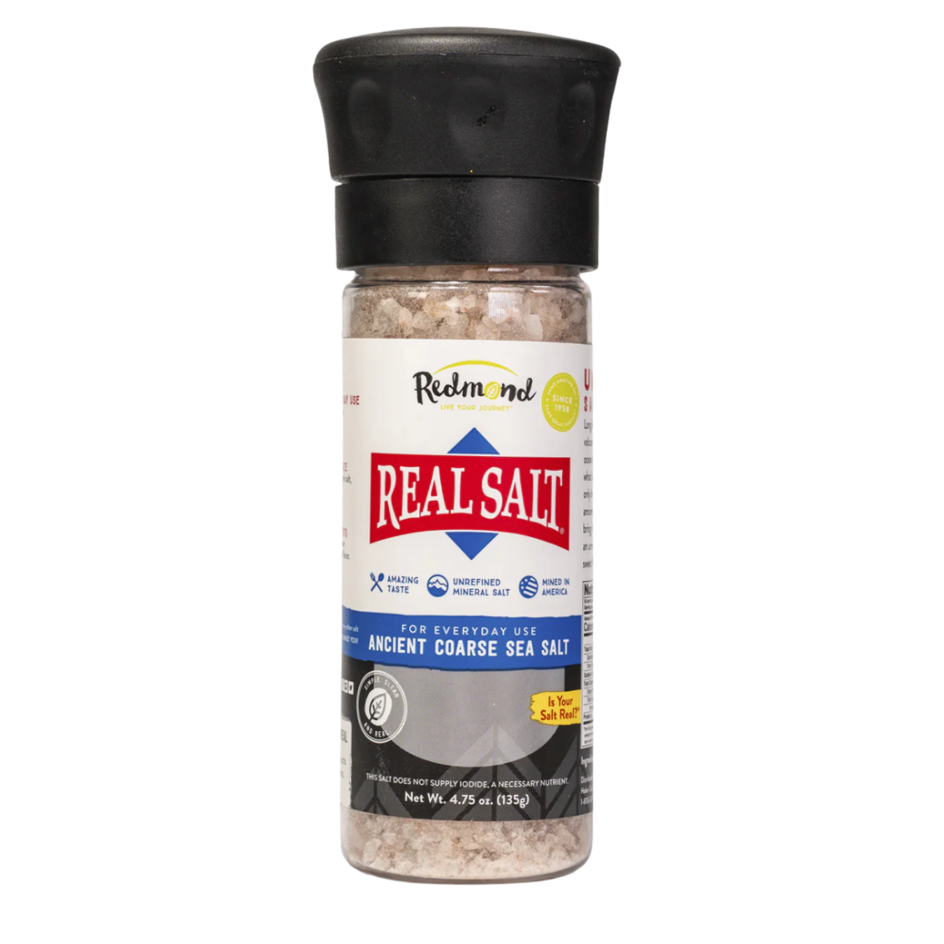 Real Salt COARSE 4.75 oz 135g Grinder