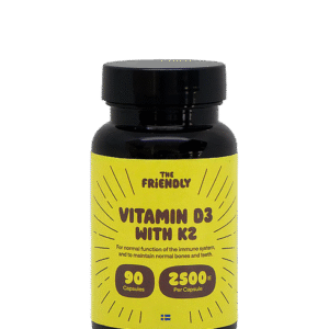 Vitamin D3 med K2 90 kapslar The Friendly Fat Company
