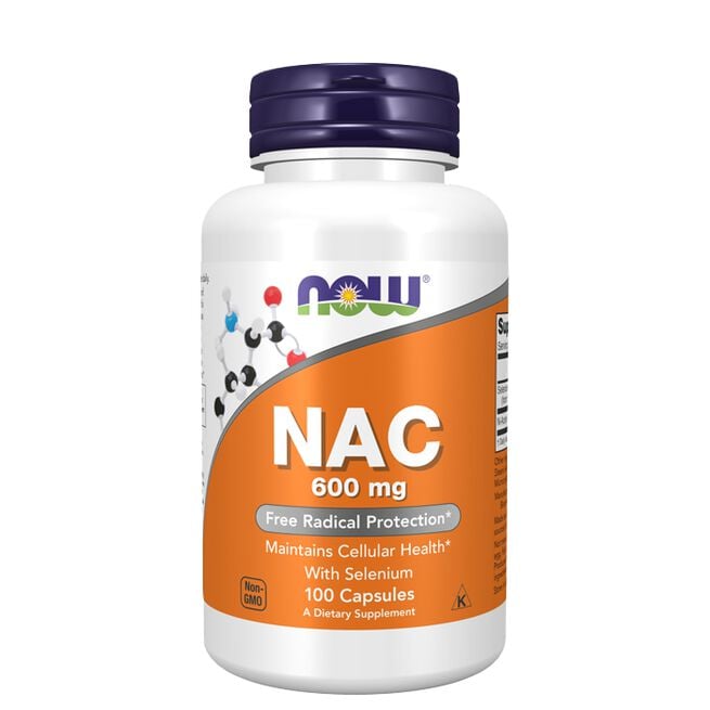 NAC 600 mg 100 Capsules Now Foods