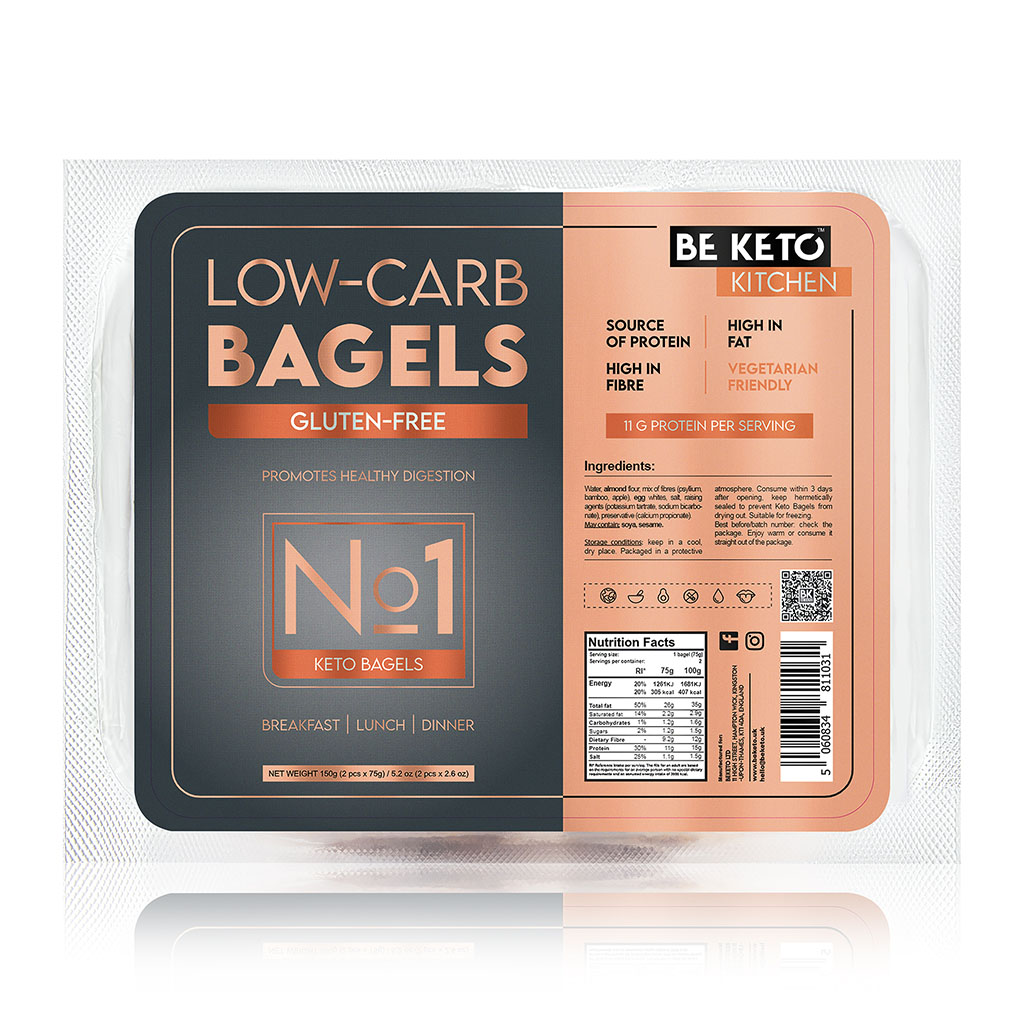 KETO Low Carb Bagels 150g Gluten Free BeKeto