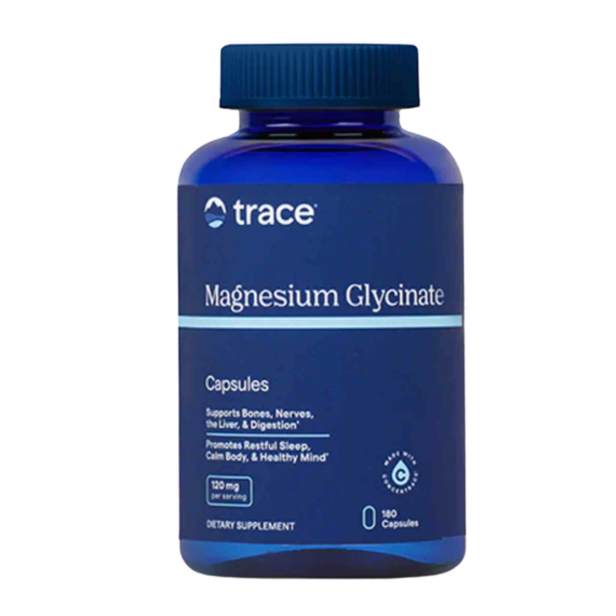 Magnesium Glycinate 120 mg 180 Capsules Trace Minerals