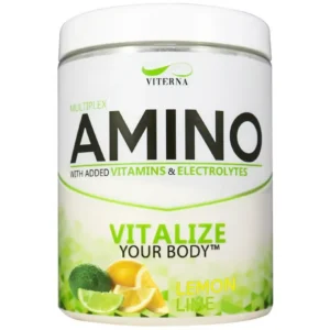 Amino Lemon/Lime 400 g Viterna - avancerat aminosyrakomplex med BCAA, EAA, elektrolyter och vitaminer för träning, återhämtning och biohacking.