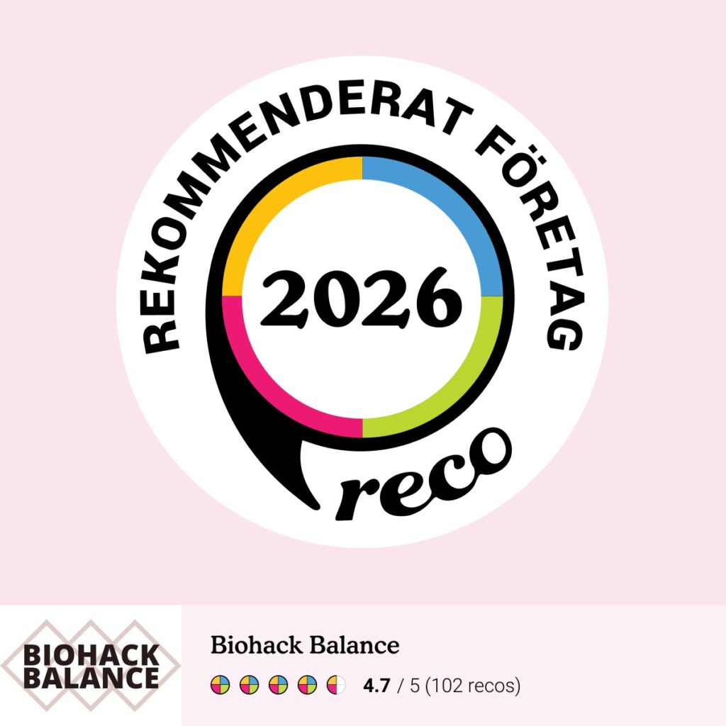 Biohack Balance utsedd till Rekommenderat Företag 2026