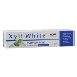 XyliWhite Platinum Mint Tandkräm Gel 181g Now Foods