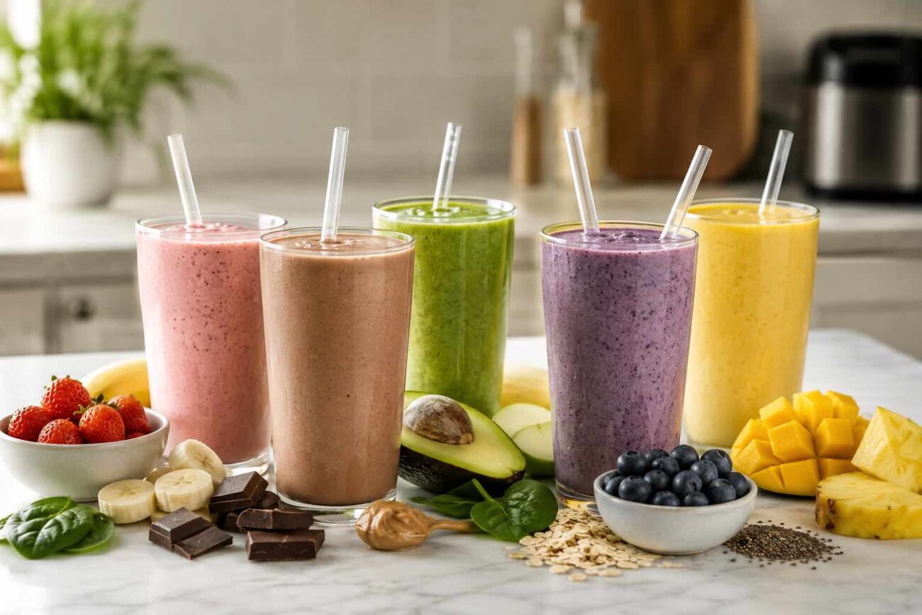 5 recept på Smoothies med proteinpulver